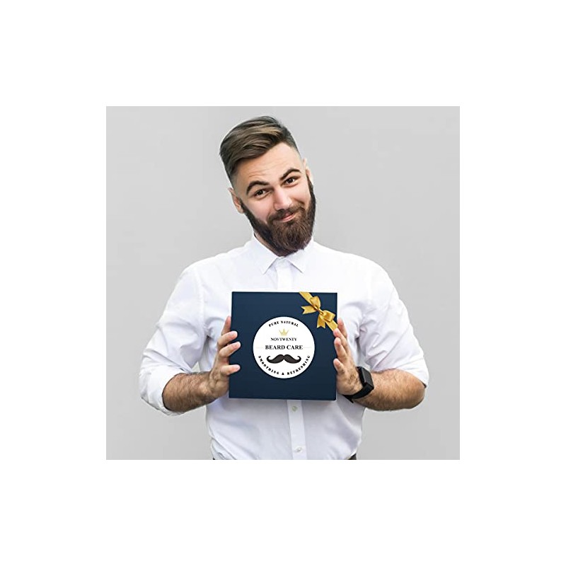 Kit Cuidado Barba Hombres Novtwenty Piezas Lavado Aceite Acondicionador Cepillo