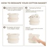 CherryNow Small Woven Storage Baskets, 9.5'' x 7'' inches Cotton