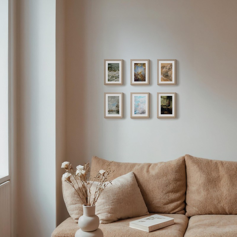 TONES FRAME DESIGN 5x7 Picture Frame Matted to 4x6 Natural