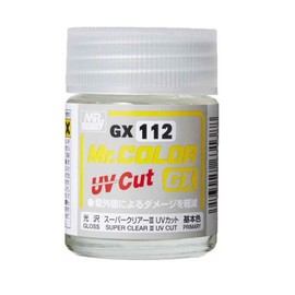 GSI kureosu Mr. Color GX Super Clear 3 UV cut Gloss 18ml Hobby Paint gx112 