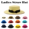 CLARAH wh170312201 Women's Straw Hat, Cankan Hat, Folding, Sun Protection,