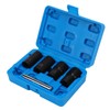 5pcs Lug Nut Extractor Tool 1/2in Drive Metric 17 19