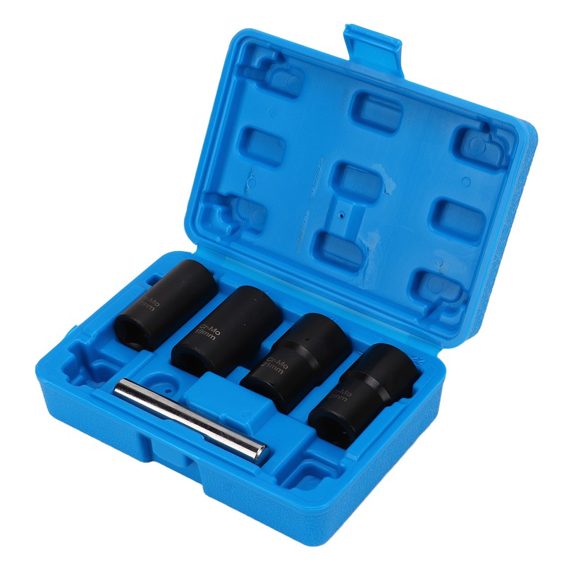 5pcs Lug Nut Extractor Tool 1/2in Drive Metric 17 19