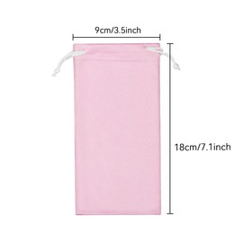 Groupcow 6pcs Eyeglasses Sunglasses Microfiber Pouch Bag, Cell Phone Storage Pouch 7.1" x 3.5" (Pink)