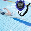 Digital Sports Stopwatch Handheld Shockproof Waterproof Stopwatch with LCD Display