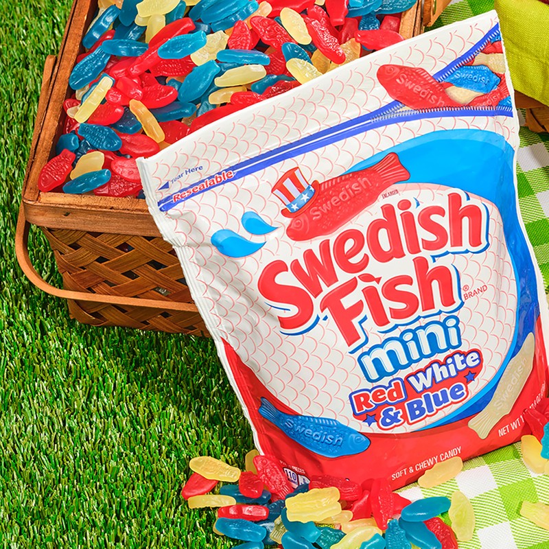 SWEDISH FISH Mini Red, White & Blue Soft & Chewy