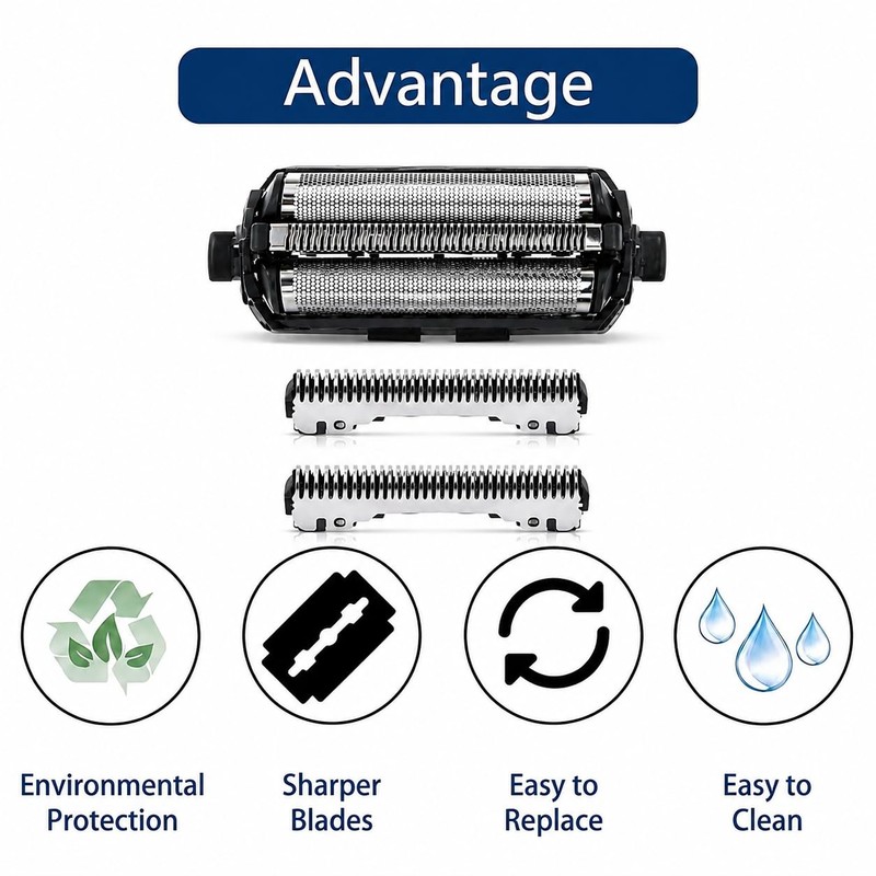 ES9013 Replacement Heads & Foil for Panasonic Arc 3 Shavers