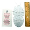 Confirmation Holy Water Font Prayer Set with Polyresin Dove Holy