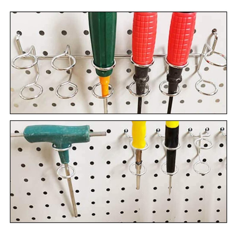 SPEEDWOX 7pcs Perforated Board Ring Hook Bottle Holder Hook Perforated