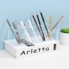 Uquelic Uquelic Acryl Stifthalter - Klarer Bleistifthalter Schreibtisch Organizer Make-Up