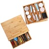 Peohud Bamboo Coffee Pod Drawer, Espresso Coffee Capsule Holder with