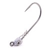 Mustad Spring Lock Jig Head, 3/16OZ, 3/0 Hook, Silver