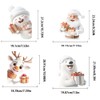 Christmas Window Stickers Window Cling: Three-Dimensional White Window Decal 9
