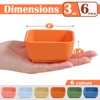 Webake Silicone Dipping Bowls, 3oz Small Pinch Bowls for Cooking