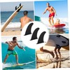 Kisangel Surfboard Fins Set 3pcs Clip-on Fins for Paddleboarding Water