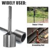 SDS Max Shank T-Post Driver - 2-Inch Diameter Head, Compatible