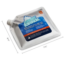 TOURIT Reusable Ice Packs for Lunch Bags (Set of 5) Long Lasting Cooler Ice Packs Freezer Packs for Cooler Bag, Lunch Box, Cooler Backpacks, Knee Injuries