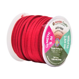 Mandala Crafts Faux Suede Cords 25 Assorted Color Leather Cords for Jewelry Making - 2.65mm Leather Laces Leather Strips Flat Vegan Leather Strings for Dream Catchers Supplies