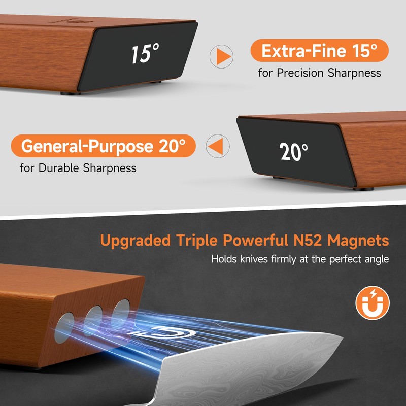 Rolling Knife Sharpener, Diamond & Ceramic Discs, 15° & 20°