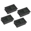 4PCS Mini Embedded Digital Temperature Humidity Meters Gauge Indoor Thermometer