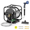 SPECILITE Heavy Duty Metal Garden Hose Reel With 80 Ft