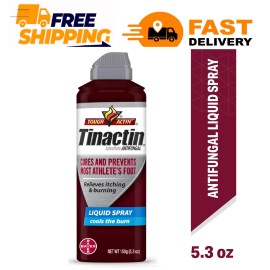 Tinactin Liquid Foot Spray 5.3 Oz Pack of 1 with Free Us Shipping