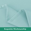 Biscaynebay Outdoor Tablecloth Textured Fabric 60x60 Inch Rectangular, Aqua Blue