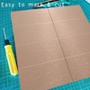 Aluminum Peel and Stick Backsplash Panels - 3"x6" Brushed Copper