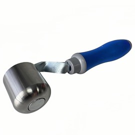 2" Steel Roller with TPE Handle for Eternabond Tape RV Roof Repair | Sealant Steel Seam Roller 1-1/2" X 2" Radius Edge