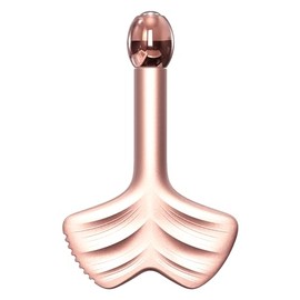 Gua Sha y rodillos faciales de acero inoxidable, rodillo de metal para ojos y cuello, herramientas de masaje facial antienvejecimiento, kit de herramientas faciales Gua Sha (forma de hoja)