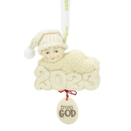 Department 56 Snowbabies Ornaments from God 2023 Dated Hanging Ornament, 2.56 Inch, Multicolor
