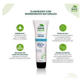 Protector Solar Facial Control De Brillo 50 Ml Matificante