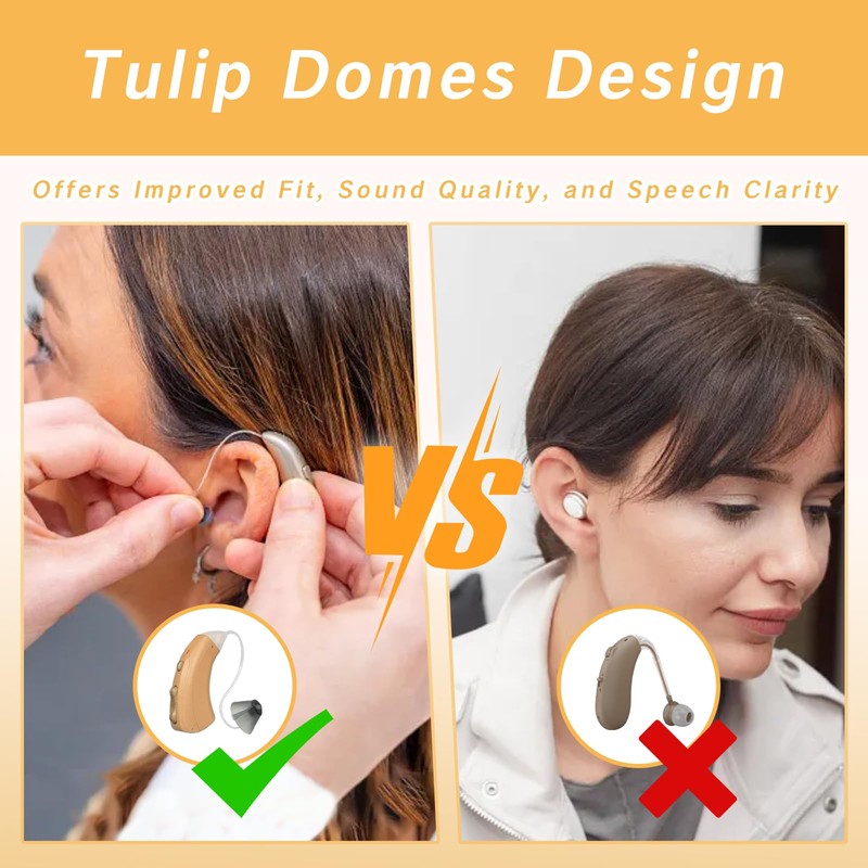 YAFIYGI 10 Counts Hearing Aid Ear Tips Replacement Fit Standard