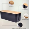 QOEOTUY Cable Box Cable Organiser Storage: Cable Management Box with