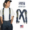 Prison Blues Gator Clip End Suspenders, Blue