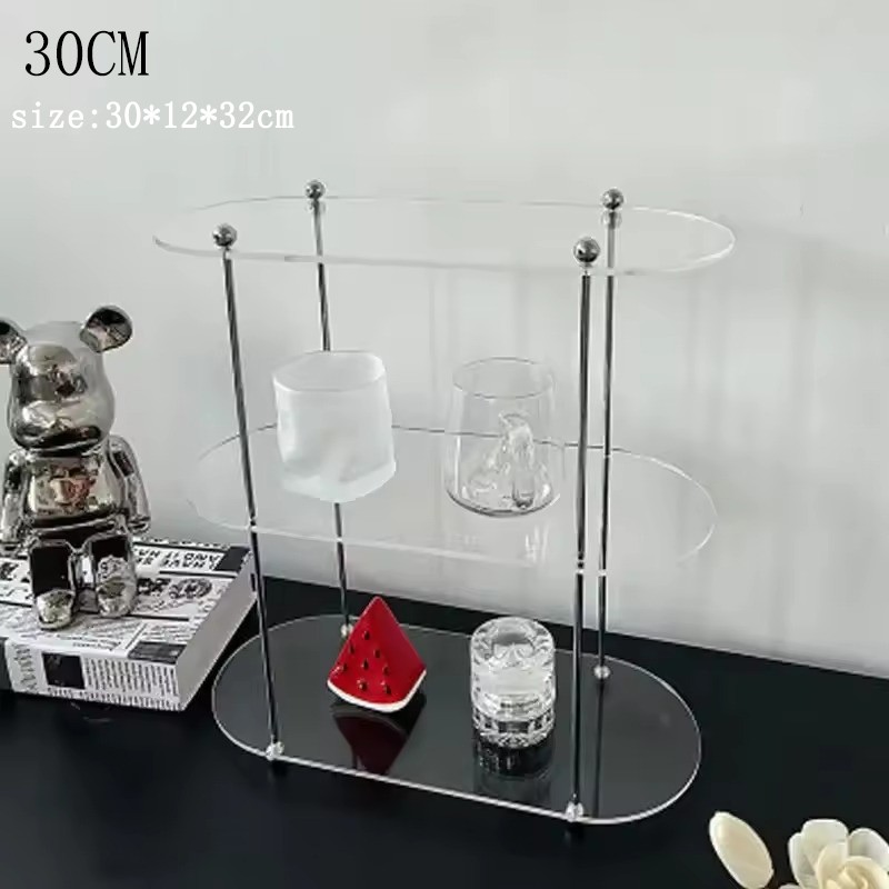 Acrylic Desktop Organizer – 3 Layer Display Shelf, Perfume Jewelry