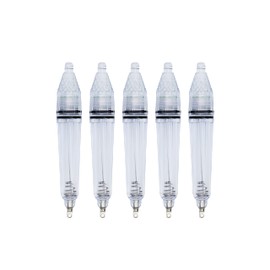 BLUEWING Fishing Deep Drop Lights 5 Pack 6.7" LED Underwater Attracting Lamp Fish Flashers for Swordfish, Tilefish, Halibut, Tuna, Grouper, White