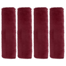 sourcing map 4pcs Car Seat Belt Pad Soft Fiber Seatbelt Shoulder Strap Covers Comfortable Driving Cushion Universal Car Accessories for Car, Burgundy