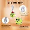 Rimgoris 925 Sterling Silver Charm for women bracelets necklace Grinch