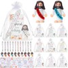 Cinnvoice 12 Set Little Jesus Figures and Bible Verse Pens