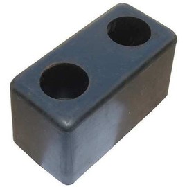 Company ZORO SELECT Store. Dock/Body Bumper, 6x3-1/2x3-1/2 in, Rubber. Pack of 3