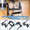 Huakaile 2 Pieces Multifunctional Sink Wrench Faucet Tool, Faucet Wrench