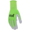 MUD womens nylon Gardening Gloves, Green, X-Small Pack of 1