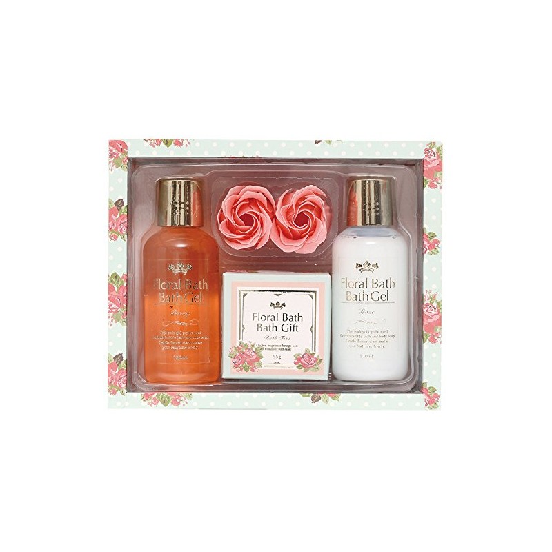 Nol Corporation OB-FRG-1-1 Bath Salt, Floral Bath Gift Set, Turquoise