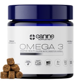 Omega 3 for Dogs – Wild-Caught Norwegian Salmon Oil – Soft Chews for Skin, Coat, Joints & Heart – Natural EPA & DHA – Peanut Flavor – 90 Count