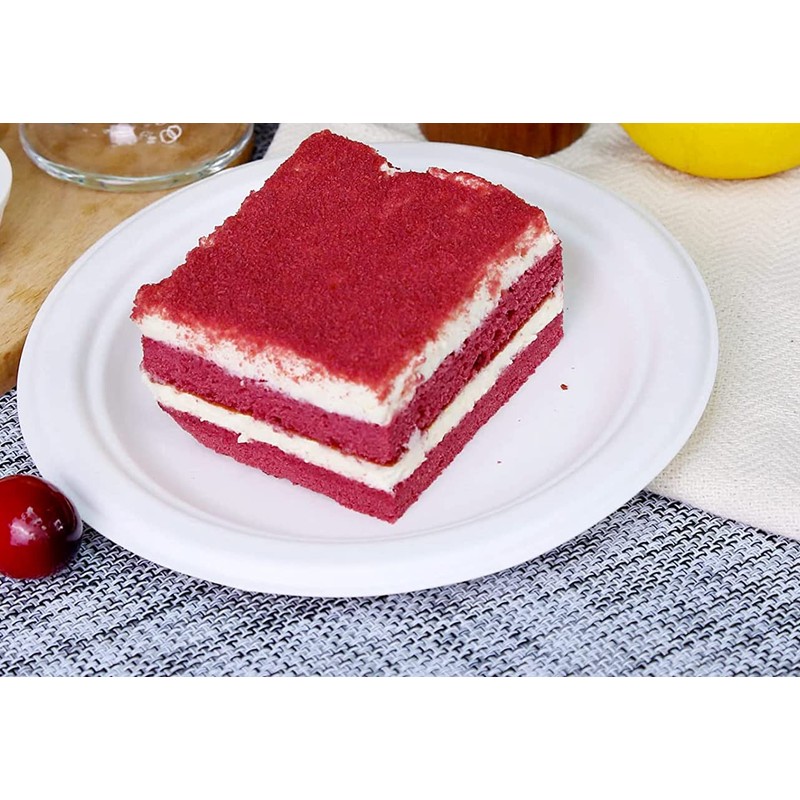 Best House Super Rigid Strong Bagasse Plates - 500 Pack,