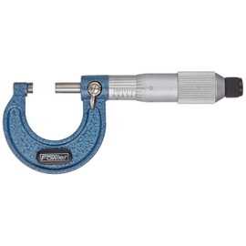 Fowler Outside Inch Micrometer, 52-240-001-1, Friction Stop Thimble, 0-1" Measuring Range, 0.0001" Graduation
