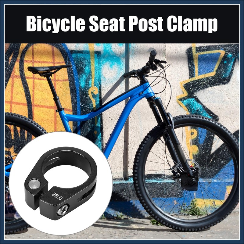 INFINAUTO 28.6mm Aluminium Alloy Bicycle Seat Post Clamp Seat Post