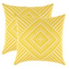 TreeWool Kaleidoscope Accent Set of 2 Cotton Cushion Covers (55