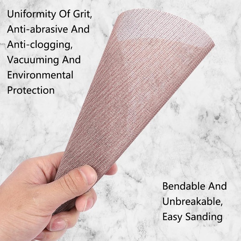 Pack of 10 Sanding Discs, Mesh Velcro Sanding Discs, Diameter
